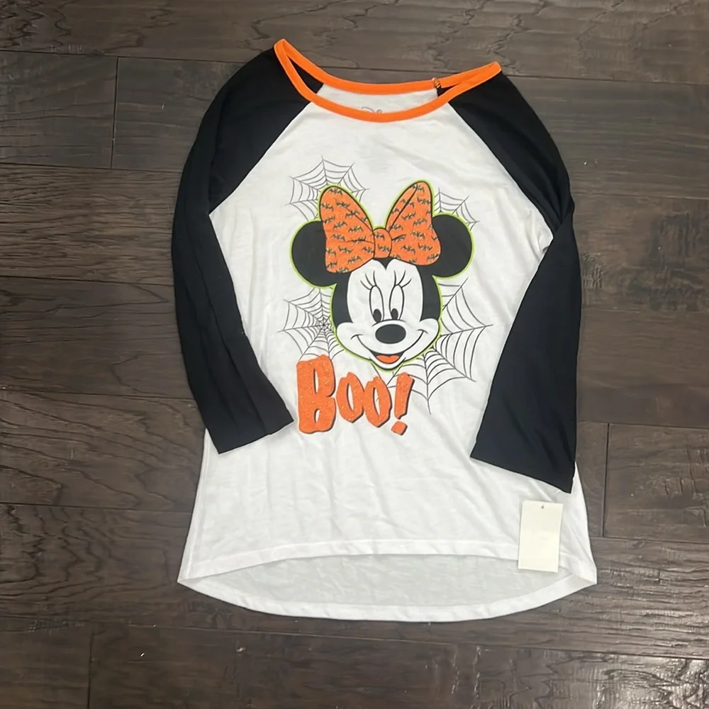 BUNDLE DISNEY, Girls 2- Minnie Mouse long sleeve tee shirts, , Large, NWT